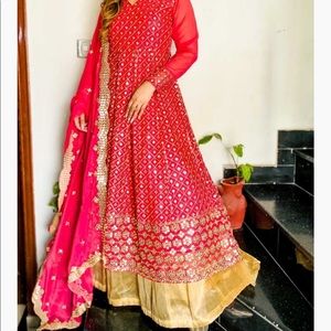 Indian Maxi Dress with Lengha